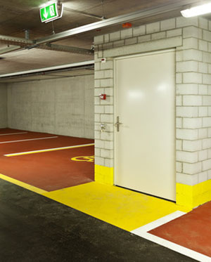 Marquage entrée parking nice